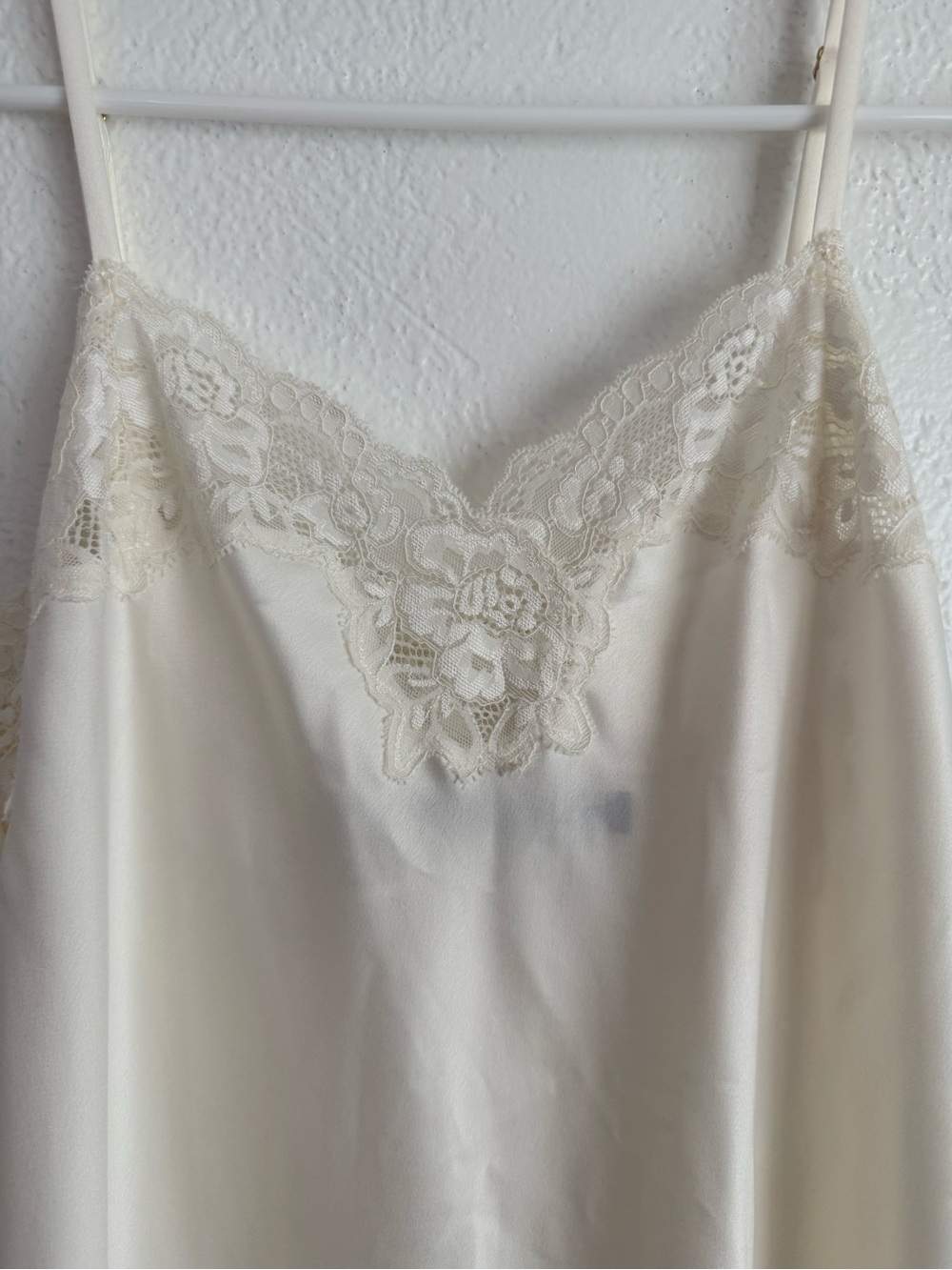 Lauren Ralph Lauren Bridal Satin Lace Chemise XS Ivory Night Cami Dress Elegant - Picture 2 of 6
